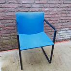 4 Vintage stoelen,  Henny de Jong Design,  Boonzaaijer, Huis en Inrichting, Blauw, Zo goed als nieuw, Ophalen