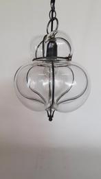 Vintage venetiaanse hanglamp glas geblazen,lees beschrijving, Huis en Inrichting, Ophalen of Verzenden, Glas, 75 cm of meer