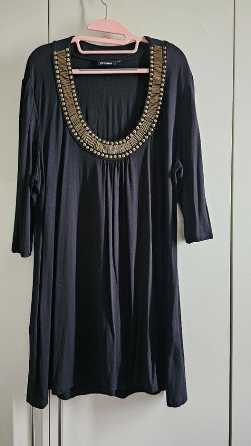 Promiss🌺Mooie zwarte tuniek mt 42/44🎀Als nieuw, Kleding | Dames, Blouses en Tunieken, Zo goed als nieuw, Maat 42/44 (L), Zwart