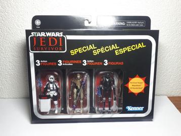 Star Wars TVC The Vintage Collection Jedi Survivor 3 Pack beschikbaar voor biedingen