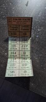 Oude Tabakbonnen Rode Kruis - 1949/1950, Verzamelen, Ophalen of Verzenden, Voor 1970