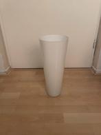 Witte ronde vaas  - 43 cm hoog - Pasen, Ophalen, Wit, Minder dan 50 cm, Glas