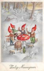 KABOUTERS Paddenstoel rood met witte stippen uit jaren 50, Verzamelen, Ansichtkaarten | Themakaarten, Verzenden, 1940 tot 1960