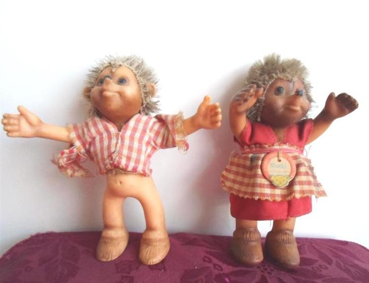 Mecki en Mucki. Steiff egeltjes., Antiek en Kunst, Antiek | Speelgoed, Ophalen of Verzenden