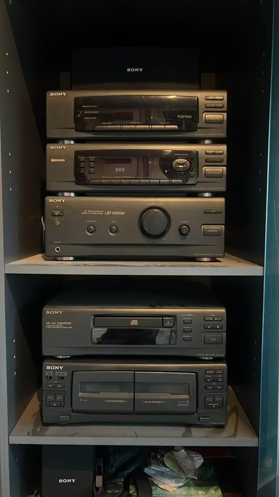 SONY stereo set., Audio, Tv en Foto, Stereo-sets, Gebruikt, Cassettedeck, Cd-speler, Tuner of Radio, Speakers, Sony, Losse componenten