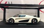 GT Spirit 1:18 Koenigsegg Regera 2018 wit metallic/zwart, Hobby en Vrije tijd, Modelauto's | 1:18, Ophalen of Verzenden, Nieuw