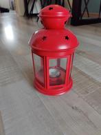 Lantaarn voor waxinelichtje - Sfeervol!, Ophalen of Verzenden, Zo goed als nieuw, Metaal, Rood