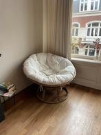 Ronde rotan papasan stoel, Huis en Inrichting, Ophalen, Zo goed als nieuw