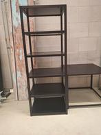 Stellingkast met gratis tafel - 130x50x40 cm, Ophalen, Met plank(en), Gebruikt, 100 tot 150 cm