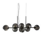 Hanglamp Jayden 8 lampen – zwart Extra voordelig!, Huis en Inrichting, Bornsestraat 31, Nieuw, Ophalen of Verzenden, Glas