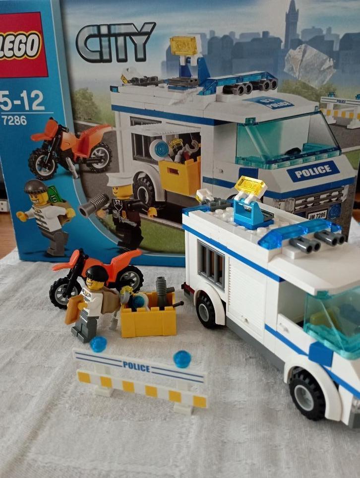 Lego gevangenentransport 7286, Kinderen en Baby's, Speelgoed | Duplo en Lego, Zo goed als nieuw, Lego, Complete set, Ophalen of Verzenden