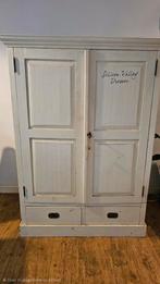 Kast hout wit, ook te gebruiken computerkast of tv kast., Huis en Inrichting, Ophalen, Gebruikt