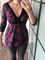 Nieuwe AMISU tuniek top paars fuchsia kimonomodel maat L, Paars, Maat 42/44 (L), Nieuw, Ophalen of Verzenden