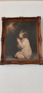 Schilderij " de jonge Samuel", knielend in gebed., Antiek en Kunst, Ophalen