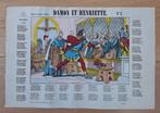 centsprent kinderprent Epinal - Damon et Henriette, Antiek en Kunst, Antiek | Schoolplaten, Ophalen of Verzenden, Geschiedenis