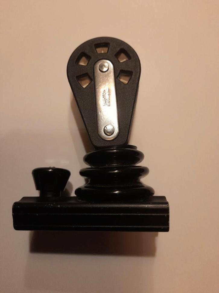 Barton schootgeleider met veer, plunjerstop voor 25mm rail, Watersport en Boten, Zeilen en Zeiltoebehoren, Zo goed als nieuw, 30 tot 60 m²