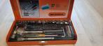 Dopsleutelset Skandia 37 delig Nieuw + gereedschapkoffer, Ophalen of Verzenden, Nieuw