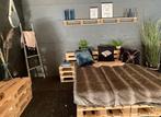 Pallet bed 140x200cm, Ophalen, Tweepersoons, Hout, 140 cm
