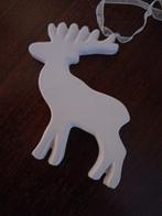 Porseleinen rendier kersthanger/ kerstornament te koop, Diversen, Ophalen, Zo goed als nieuw