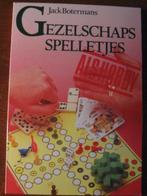 Gezelschapsspelletjes als hobby Jack Botermans, Boeken, Ophalen of Verzenden