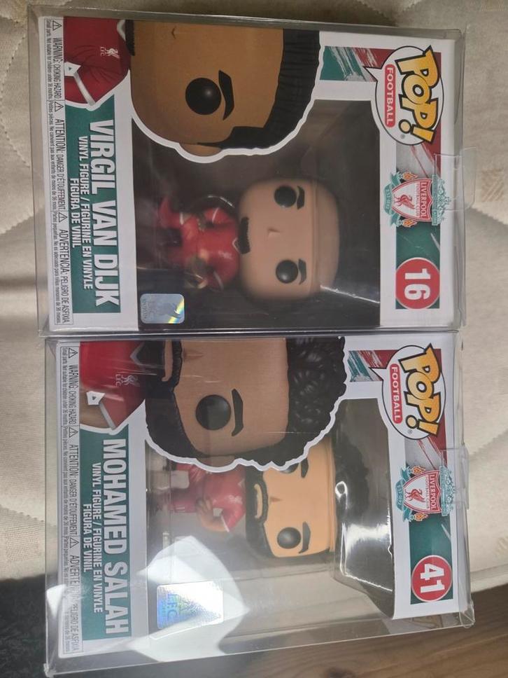 Liverpool Funko Pops - Virgil van Dijk & Mohamed Salah, Verzamelen, Poppetjes en Figuurtjes, Nieuw, Ophalen