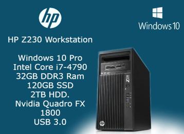 :HP Z230 Workstation PC met Windows 10, 32GB Ram en SSD beschikbaar voor biedingen