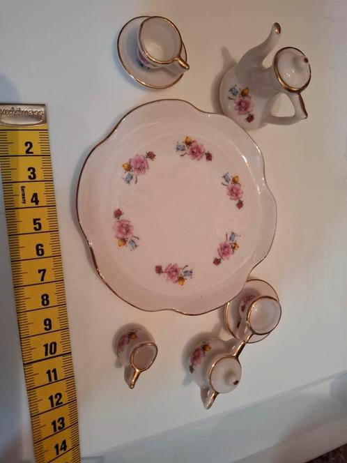 Mini Thee Servies met Bloemen, Antiek en Kunst, Antiek | Speelgoed, Ophalen