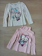 Longsleeve Hello Kitty maat 116 wit en roze set van 2 stuks, Gebruikt, Meisje, Hello Kitty (C&A), Ophalen of Verzenden