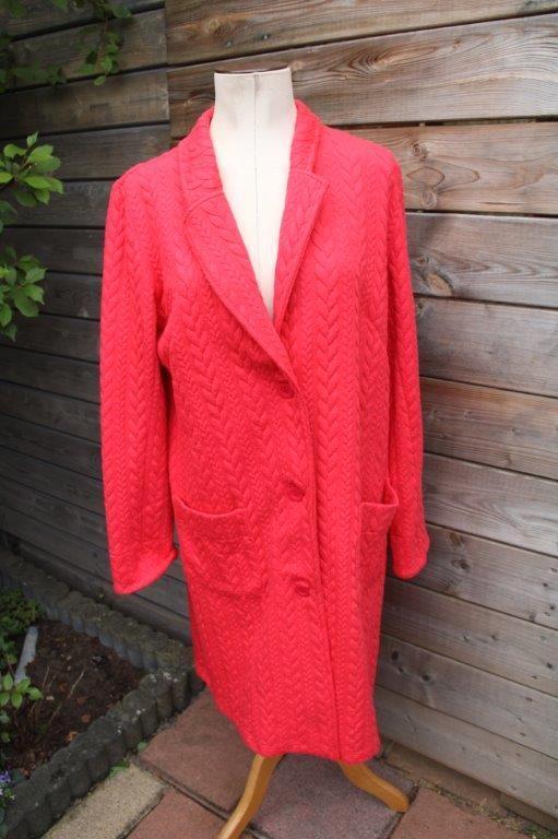 Jas Koraal Ophilia mt 3 (46) Vaste prijs, Kleding | Dames, Jasjes, Kostuums en Pakken, Zo goed als nieuw, Jasje, Maat 46/48 (XL) of groter