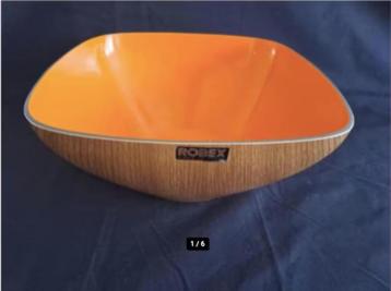 Vintage ROBEX Mid-century bowl Orange Made Italy 1970's  15 beschikbaar voor biedingen
