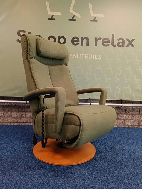 Sta op relax fauteuil Prominent Stockholm ZGAN op accu, Huis en Inrichting, Fauteuils, Zo goed als nieuw, Stof, 50 tot 75 cm, Ophalen of Verzenden