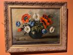Mooi klassiek schilderij met olieverf(bloempot met bloemen), Antiek en Kunst, Kunst | Schilderijen | Klassiek, Ophalen of Verzenden