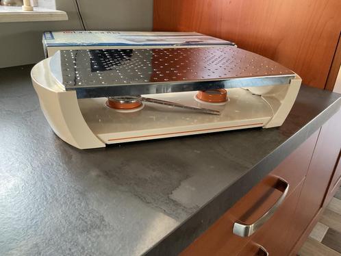 Warmhoudplaat rechaud brabantia schotelverwarmer wit 2 pits, Huis en Inrichting, Keuken | Keukenbenodigdheden, Zo goed als nieuw