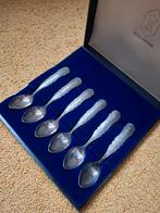 Verzilverde lepeltjes Niekerk Schoonhoven, zilver, 6 stuks, Antiek en Kunst, Ophalen