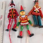 3 leuke houten trekpoppetjes - Collector's item, Ophalen of Verzenden