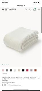 Nieuwe Westwing Adalyn Witte Katoenen Plaid, Ophalen, Nieuw