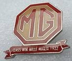MG pin Class win Mille Miglia 1933 , geëmailleerd, Verzamelen, Transport, Speldje of Pin, Zo goed als nieuw, Verzenden