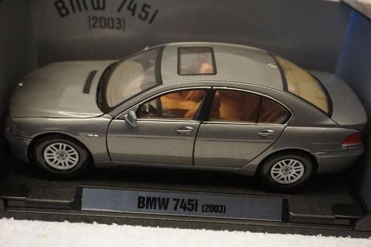BMW 745i 2003 1:18 MotorMax Premium Ovp, Hobby en Vrije tijd, Modelauto's | 1:18, Gebruikt, Auto, Motormax, Ophalen of Verzenden