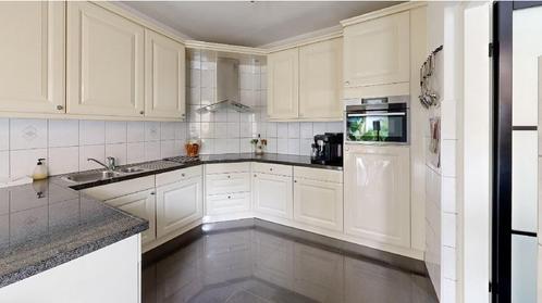 Keuken te koop incl inbouwapparatuur, Huis en Inrichting, Keuken | Complete keukens, Gebruikt, U-keuken, Crème, Graniet of Steen