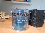 Drenth DPU Aqua parketlak. 4x  2,5 lieter. TEAK, Satin., Doe-het-zelf en Verbouw, Verf, Beits en Lak, Minder dan 5 liter, Ophalen of Verzenden