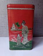 coffret hollandais blik geisha  Bordeauxrood kleur, Verzamelen, Ophalen of Verzenden, Overige