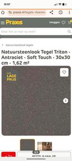 Gratis: tegel Triton Praxis antraciet +/- 2 pakken, Doe-het-zelf en Verbouw, Tegels, Ophalen, Overige materialen, Nieuw, 20 tot 40 cm