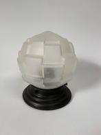 Zeldzame gestileerde plafondlamp Artisjok mat glas Art deco, Ophalen of Verzenden, Zo goed als nieuw, Glas, Art Deco