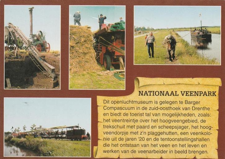 BARGER-COMPASCUUM Nationaal Veenpark, Verzamelen, Ansichtkaarten | Nederland, Ongelopen, Drenthe, 1980 tot heden, Verzenden