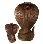 Houten cobra beelden, Ophalen of Verzenden