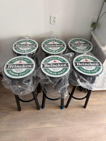 Nieuw heineken barkrukken set 6 stuks beschikbaar voor biedingen