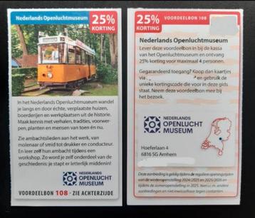 Kortingsbon open luchtmuseum. beschikbaar voor biedingen