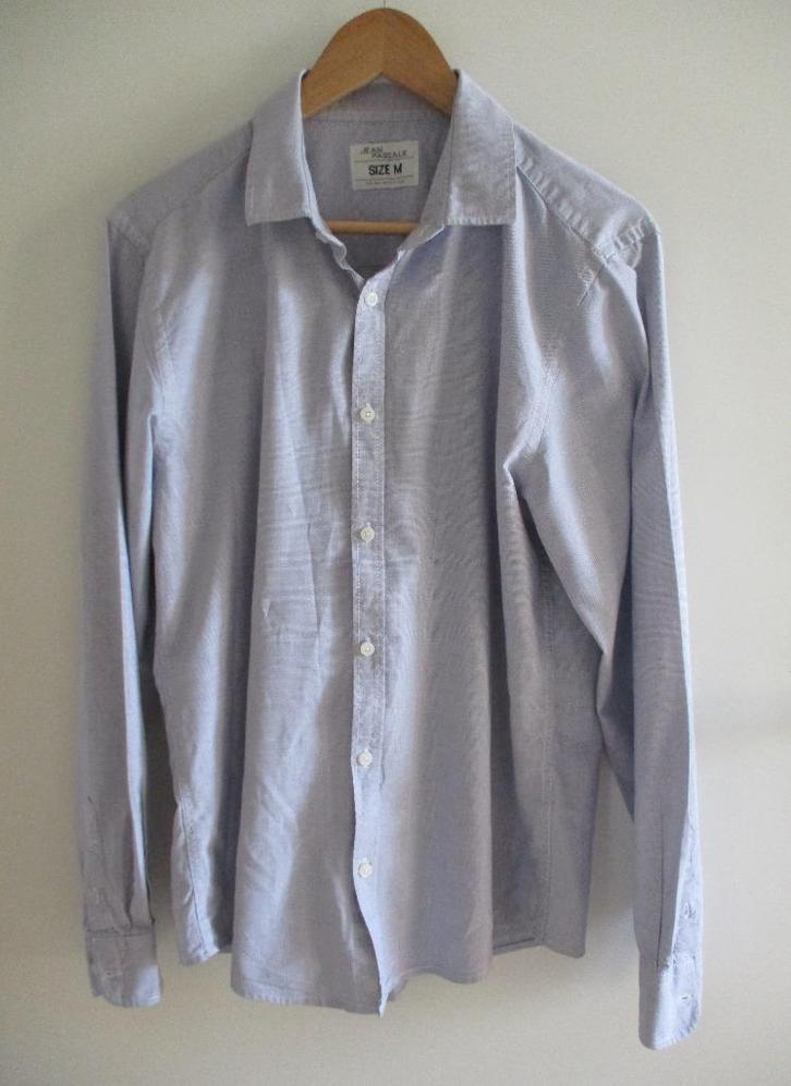 Jean Pascale lichtblauw overhemd, maat M, Kleding | Heren, Overhemden, Zo goed als nieuw, Halswijdte 39/40 (M), Blauw, Verzenden