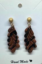 Brown Snake print oorhangers, Overige materialen, Hangers, Bruin, Nieuw
