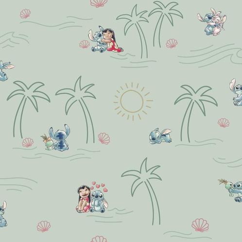Lilo en Stitch behang Beach Love, Muurdeco4kids, Kinderen en Baby's, Kinderkamer | Inrichting en Decoratie, Nieuw, Wanddecoratie